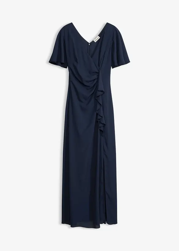 Abendkleid in blau von vorne - bonprix