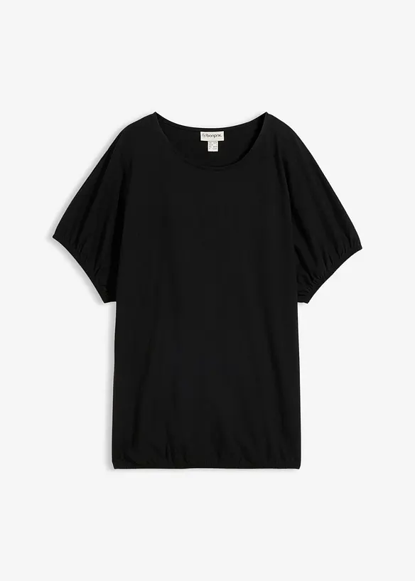 T-Shirt aus Bio-Baumwolle in schwarz von vorne - bonprix T-Shirt aus Bio-Baumwolle in schwarz von vorne - bonprix