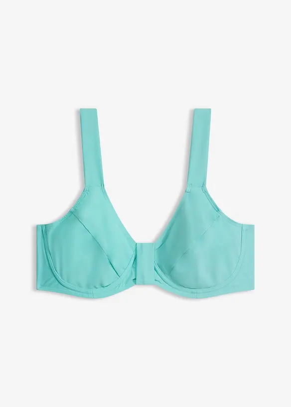 Minimizer-Bikinioberteil in blau von vorne - bonprix