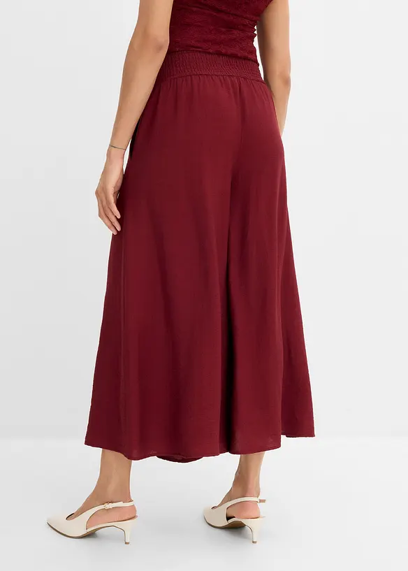 Culotte aus Viskose-Mix in rot von hinten - bonprix