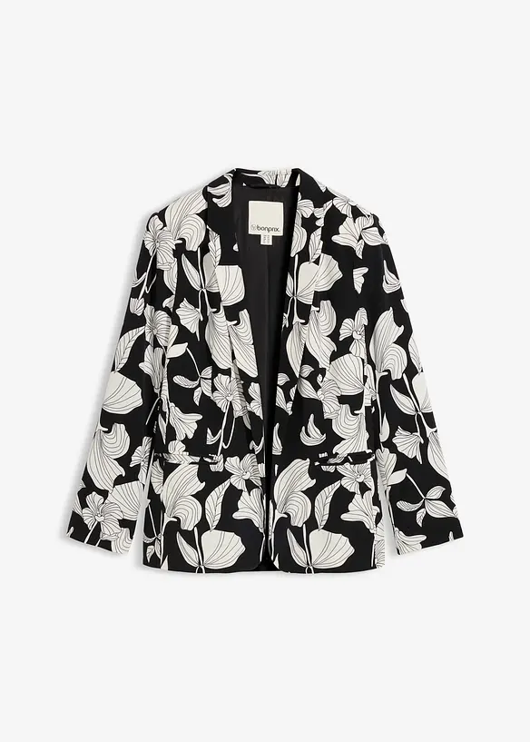 Blazer in schwarz von vorne - bonprix