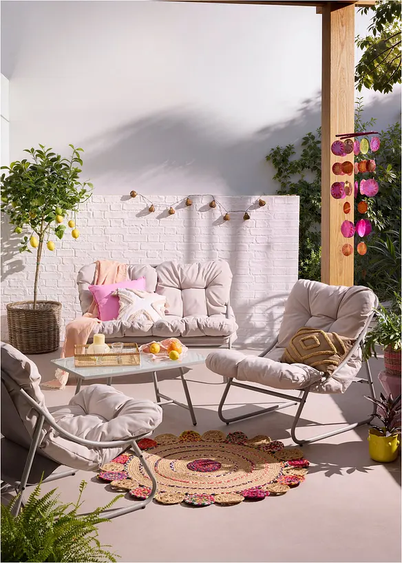 Gartenmöbel Set (4-tlg. Set) in beige (Ambiente) - bonprix
