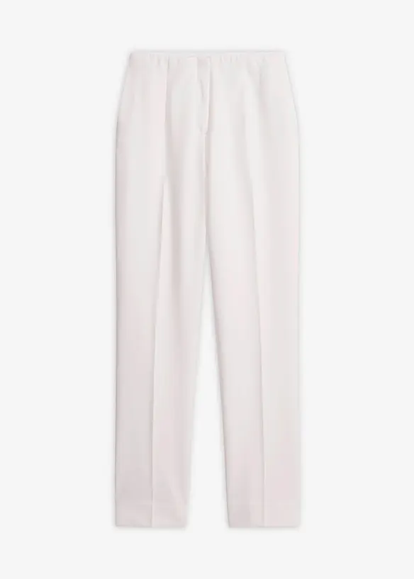 Stretch-Hose in weiß von vorne - bonprix