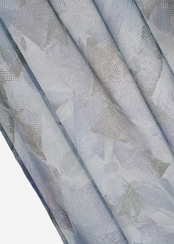 Gardine mit feiner Struktur (1er Pack) in blau (Detailaufnahme) - bonprix