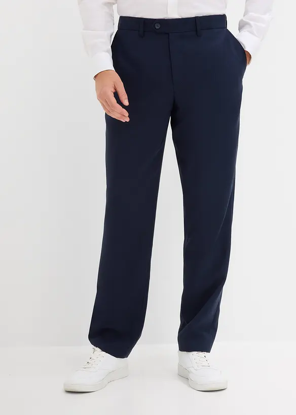 Baukasten-Anzugshose in Regular Fit in blau von vorne - bonprix