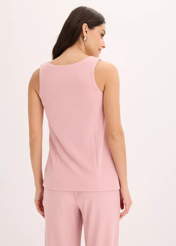 Blazerweste mit dekorativen Knöpfen in rosa von hinten (im Anschnitt) - bonprix