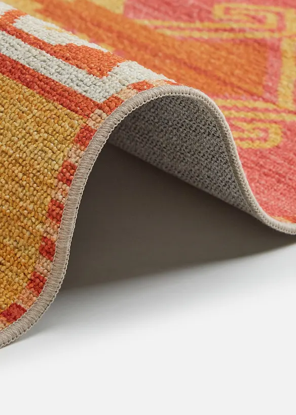 Waschbarer In-und Outdoor Teppich mit orientalischer Musterung in bunt (Detailaufnahme) - bonprix