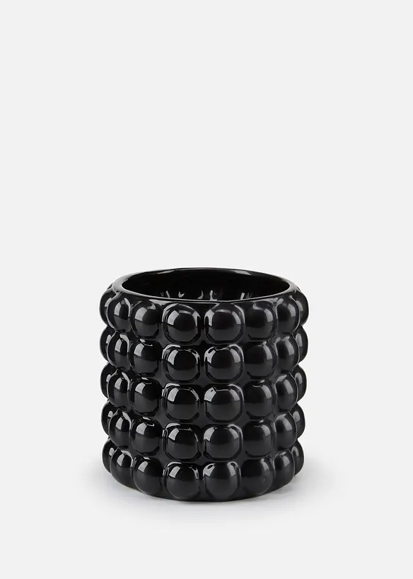 Vase mit Bubbles in schwarz von vorne - bonprix