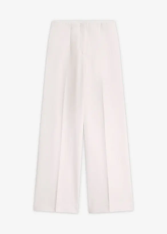 Marlenehose in weiß von vorne - bonprix