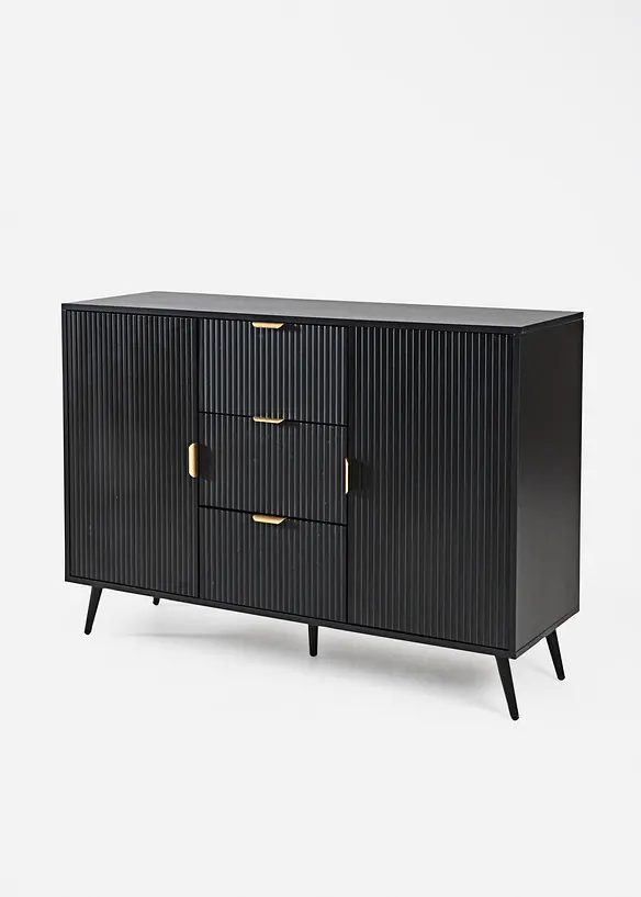 Sideboard in schwarz von vorne - bonprix