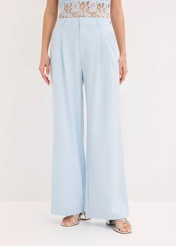 Marlenehose in blau von vorne - bonprix