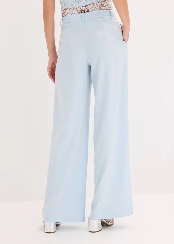 Marlenehose in blau von hinten - bonprix