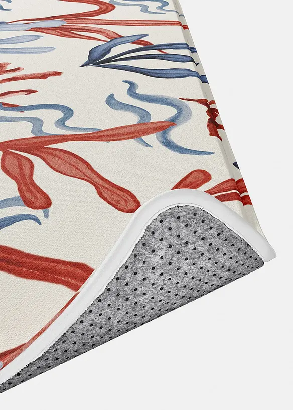 Badematte mit Memory Schaum in weiß Detailaufnahme vom Material - bonprix