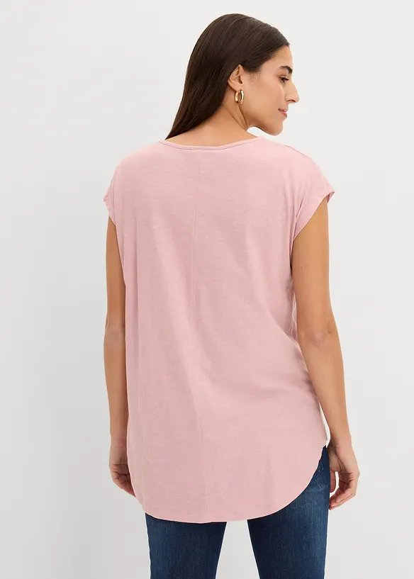 Longshirt aus reiner Bio-Baumwolle in rosa von hinten (im Anschnitt) - bonprix Longshirt aus reiner Bio-Baumwolle in rosa von hinten (im Anschnitt) - bonprix