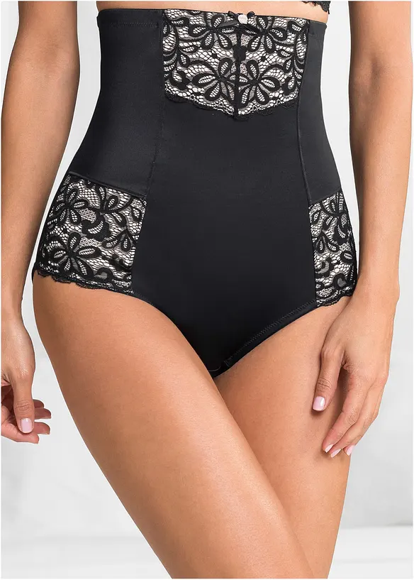 Formender Strong Highwaist Shape Slip in schwarz von vorne - bonprix