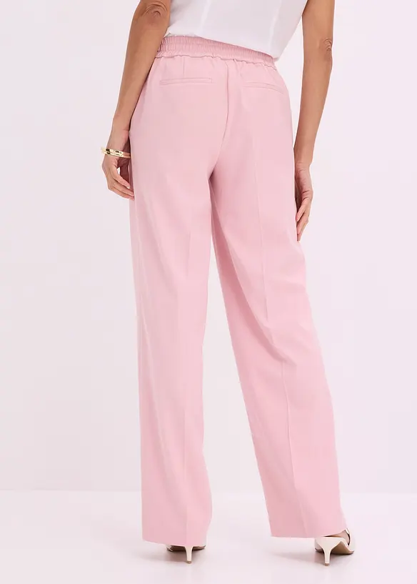 Marlenehose mit dekorativen Knöpfen in rosa von hinten - bonprix Marlenehose mit dekorativen Knöpfen in rosa von hinten - bonprix