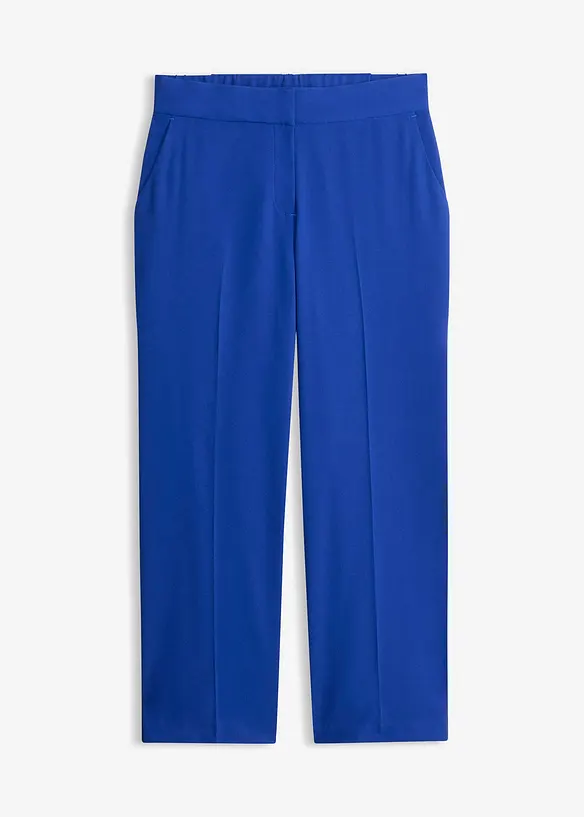 3/4-Hose aus softem Viskose-Mix in blau von vorne - bonprix