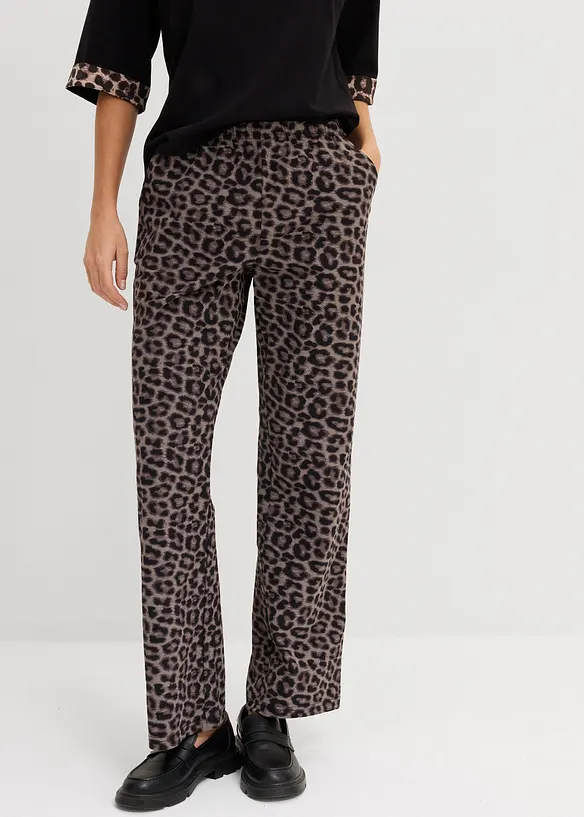 Jersey-Hose aus Baumwoll-Mix in schwarz von vorne - bonprix Jersey-Hose aus Baumwoll-Mix in schwarz von vorne - bonprix