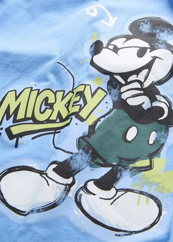 Mickey Mouse T-Shirt aus reiner Baumwolle in blau - Disney