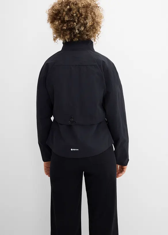 3 in 1 Jacke in schwarz von hinten (im Anschnitt) - bonprix