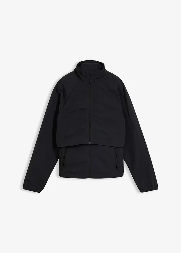 3 in 1 Jacke in schwarz von vorne - bonprix