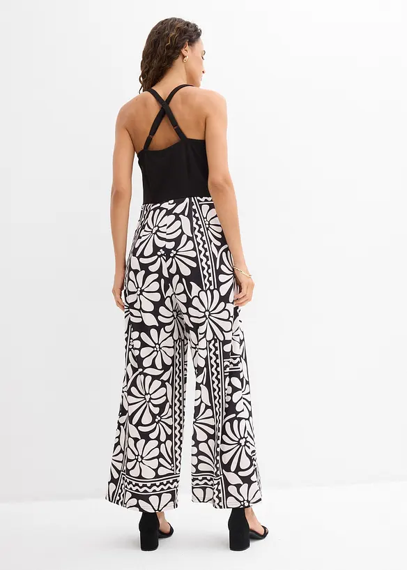 Jersey-Jumpsuit in schwarz von hinten (Totalaufnahme) - bonprix Jersey-Jumpsuit in schwarz von hinten (Totalaufnahme) - bonprix