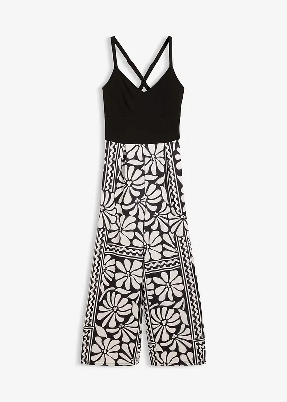 Jersey-Jumpsuit in schwarz von vorne - bonprix Jersey-Jumpsuit in schwarz von vorne - bonprix