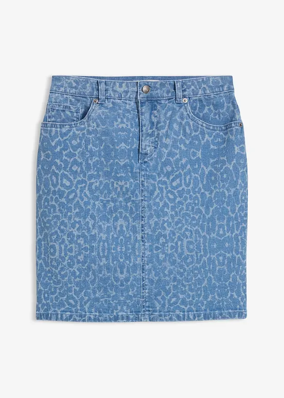 Jeansrock mit Stretch in blau von vorne - bonprix Jeansrock mit Stretch in blau von vorne - bonprix