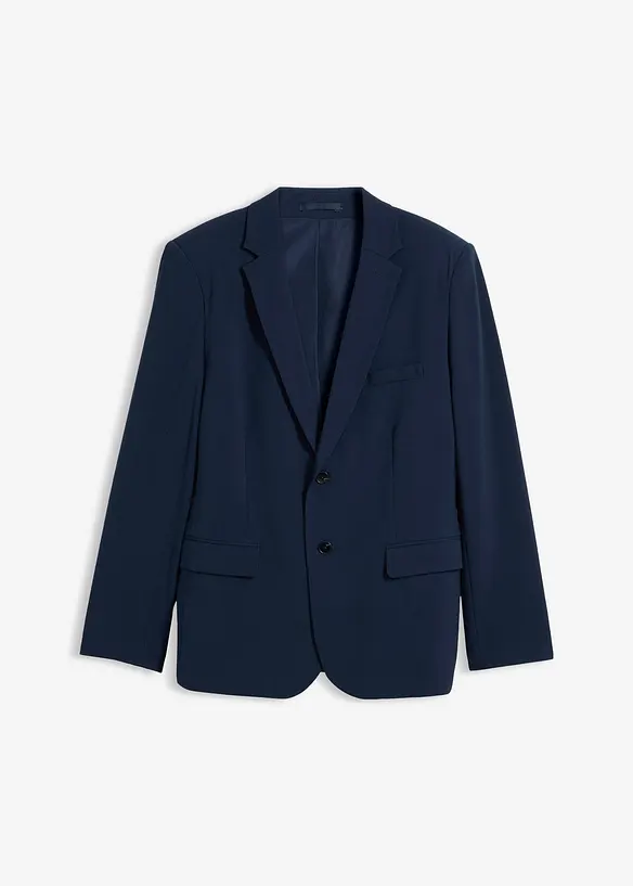 Baukasten-Sakko mit Stretchanteil in Modern Fit in blau von vorne - bonprix