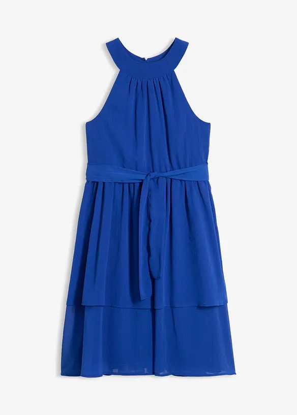 Midikleid in blau von vorne - bonprix