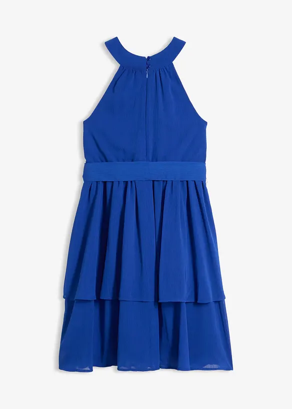 Midikleid in blau von hinten - bonprix