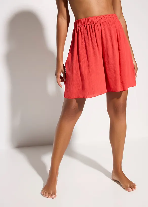Strandshorts aus fließender Viskose in rot von vorne - bonprix Strandshorts aus fließender Viskose in rot von vorne - bonprix