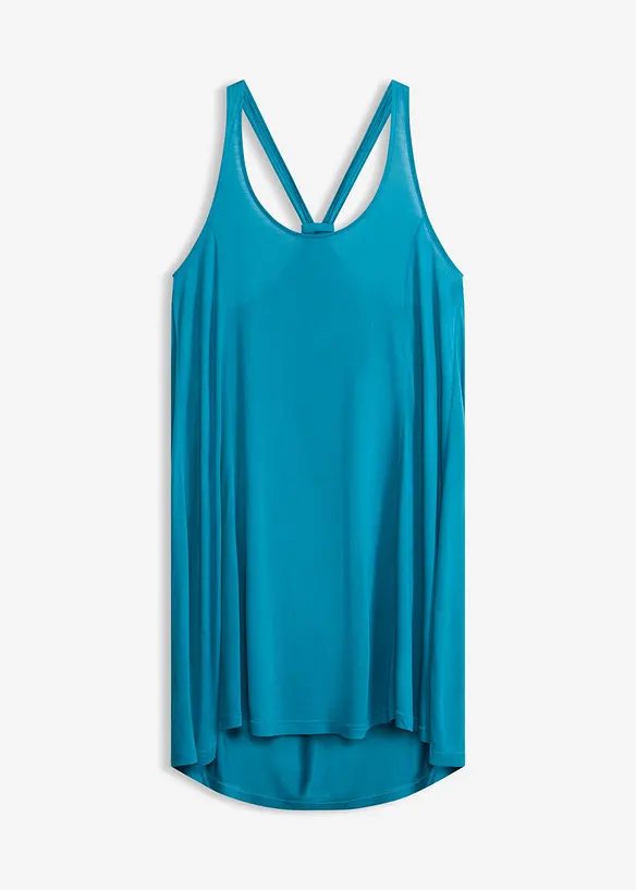 Strandkleid aus fließender Viskose in blau von vorne - bonprix