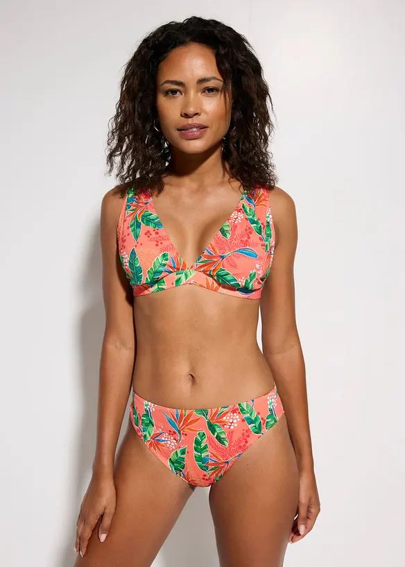 Triangel-Bikini (2-tlg.Set) in orange von vorne (Totalaufnahme) - bonprix
