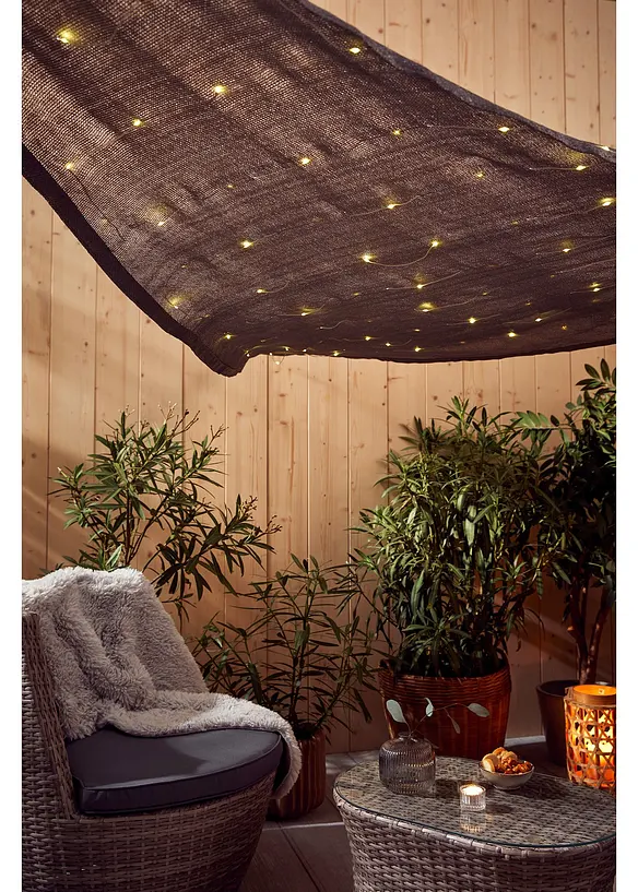 Solar LED Sonnensegel in grau (Ambiente) - bonprix