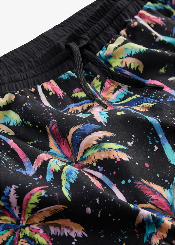 Badeshorts kurz in schwarz - bonprix