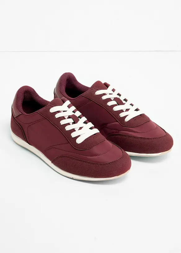 Sneaker im Retrolook in rot - bonprix