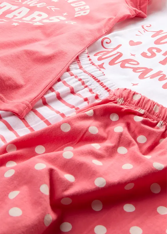 Shorty aus reiner Baumwolle (4-tlg. Set) in weiß - bonprix