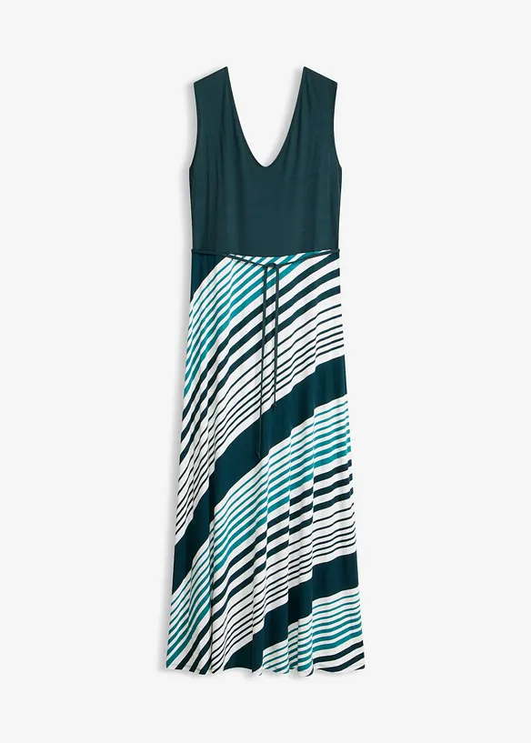 Maxikleid aus softem Viskose-Mix in grün von vorne - bonprix Maxikleid aus softem Viskose-Mix in grün von vorne - bonprix