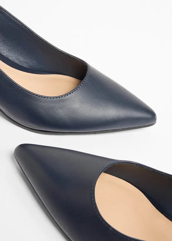 Slingpumps mit schmalem Absatz in blau - bonprix