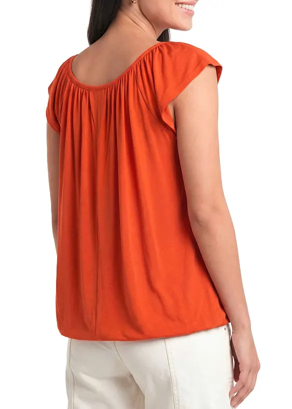 Shirt aus softem Viskose-Mix in rot von hinten (im Anschnitt) - bonprix Shirt aus softem Viskose-Mix in rot von hinten (im Anschnitt) - bonprix