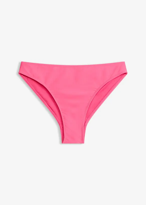 Bikinihose mit hohem Beinausschnitt in pink von vorne - bonprix
