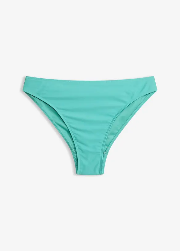 Bikinihose mit hohem Beinausschnitt in blau von vorne - bonprix