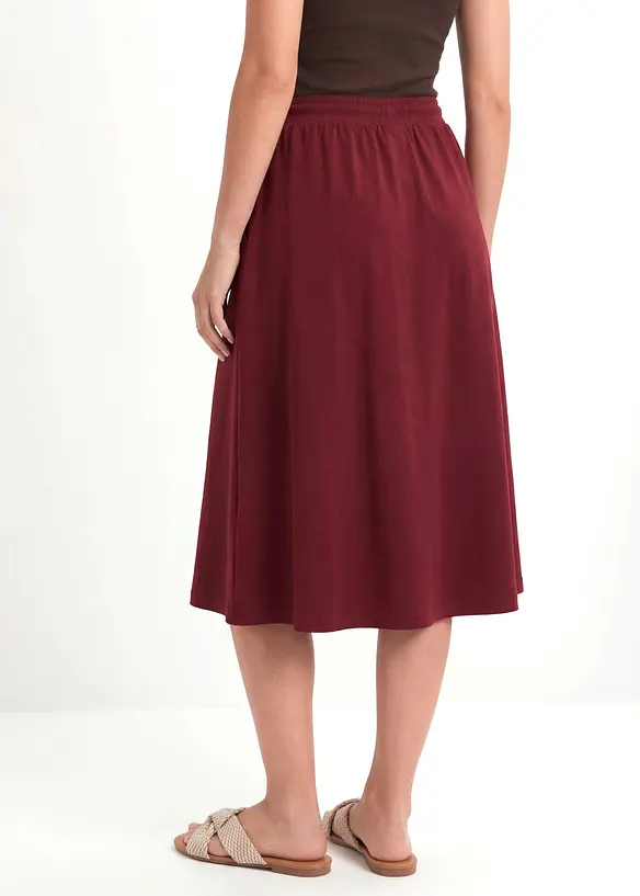 Jersey-Rock aus Baumwoll-Mix in rot von hinten - bonprix Jersey-Rock aus Baumwoll-Mix in rot von hinten - bonprix