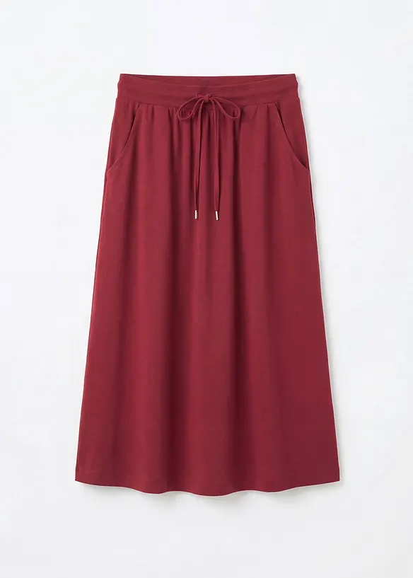 Jersey-Rock aus Baumwoll-Mix in rot von vorne - bonprix Jersey-Rock aus Baumwoll-Mix in rot von vorne - bonprix