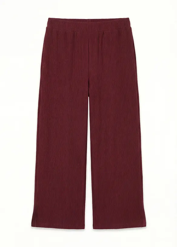 Jersey-Hose aus Rippe mit Bequembund in rot von vorne - bonprix Jersey-Hose aus Rippe mit Bequembund in rot von vorne - bonprix