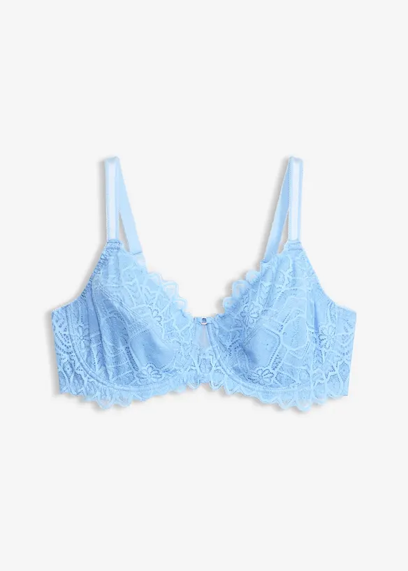 Minimizer-BH mit goldenen Details in blau von vorne - bonprix