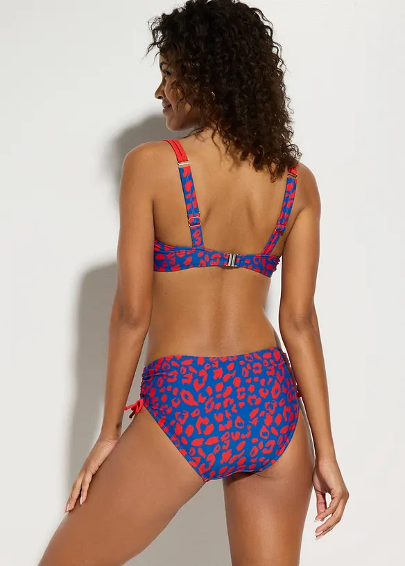 Bügel-Bikini mit Bindebändern (2-tlg. Set) in blau von hinten (Totalaufnahme) - bonprix