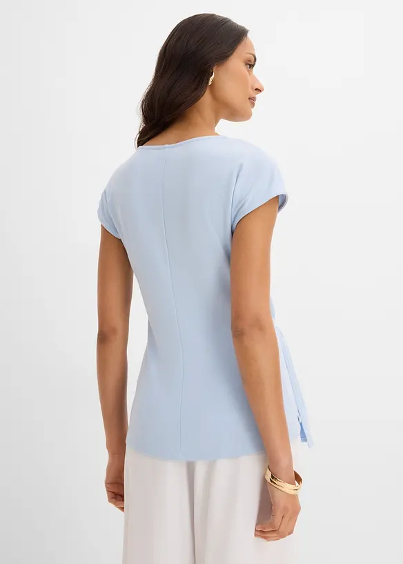Top aus Punto di Roma in blau von hinten (im Anschnitt) - bonprix