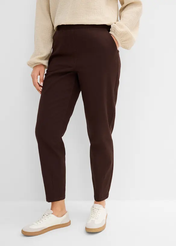 Ballon-Twillhose in braun von vorne - bonprix Ballon-Twillhose in braun von vorne - bonprix